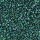 Miyuki delica Beads 11/0 - Sparkling dark teal lined chartreuse DB-919